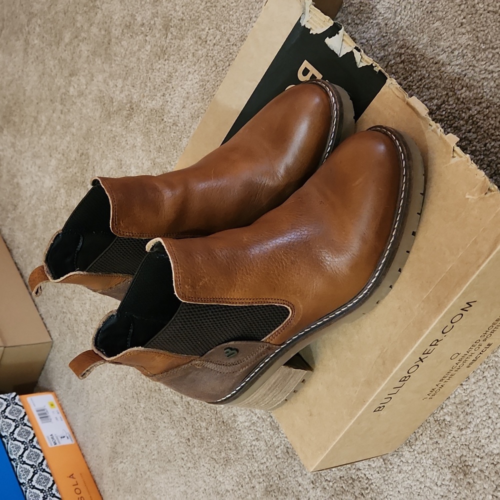 Bull boxer leather ankle boots